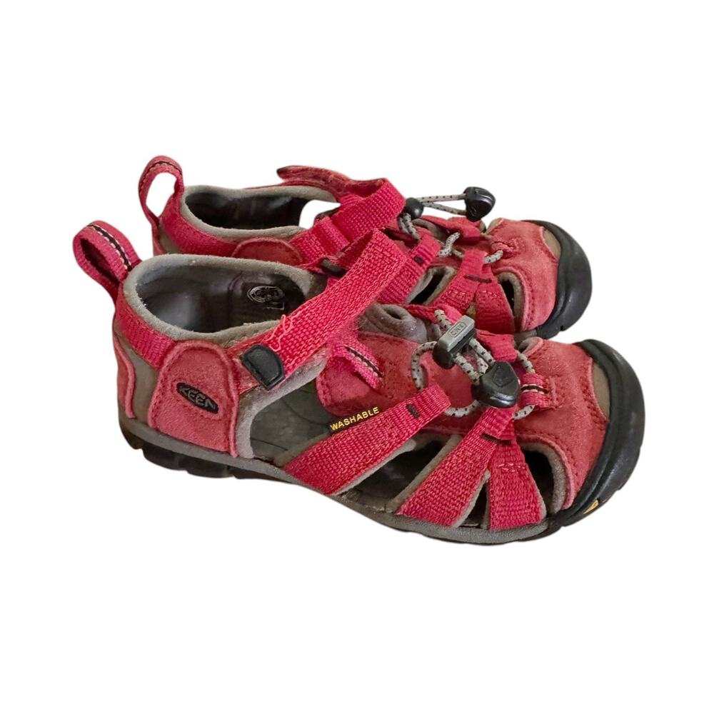 KEEN Kids Seacamp II CNX Sandals Shoes Racing Red Size US 11 Little Kid - Picture 4 of 7